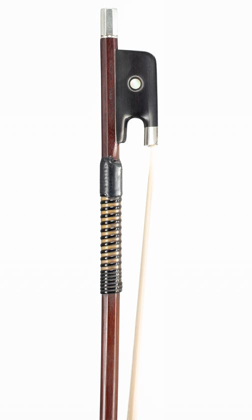 A silver-mounted cello bow by Eugène Sartory, Paris, circa 1900