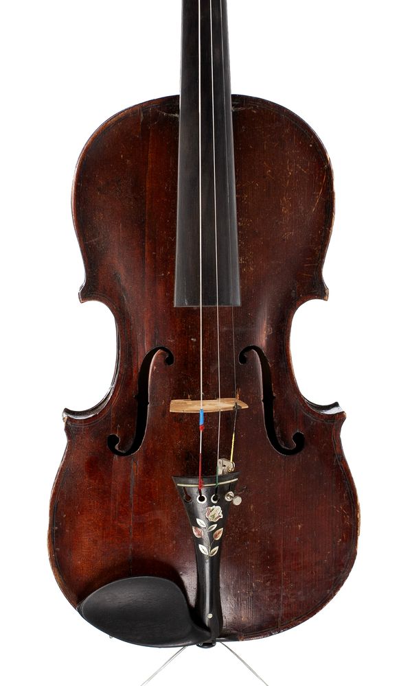 A violin, labelled Charles & Samuel Thompson, London