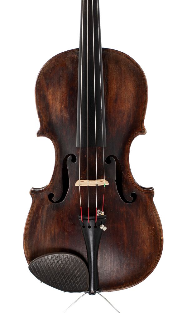 A violin, inscribed internally