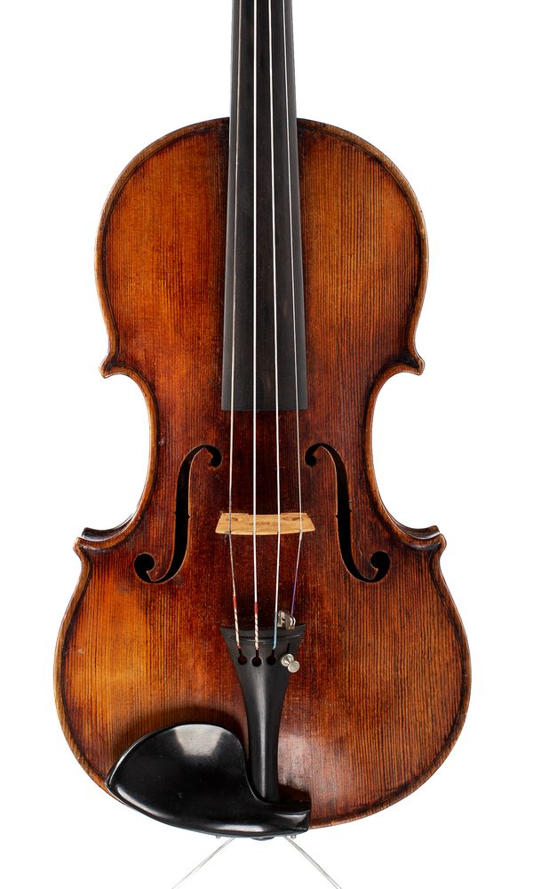 A violin, branded Charotte a Paris