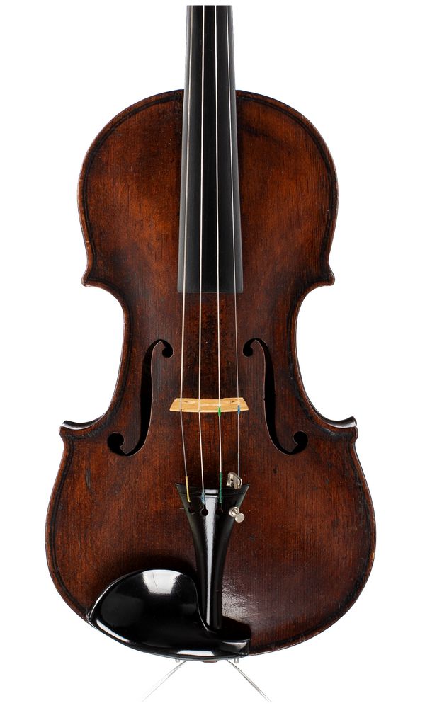 A violin, labelled ... Thompson, Bishop Auckland, 1880