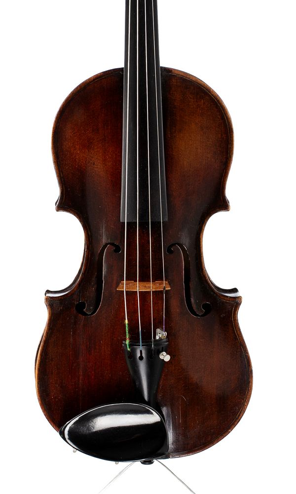 A violin, branded B. Banks