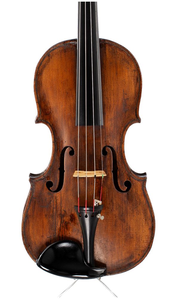 A violin, labelled Charles & Samuel Thompson, London