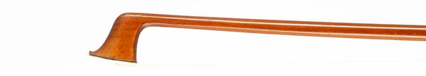 A silver-mounted violin bow, unbranded