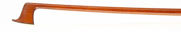 A silver-mounted violin bow, unbranded