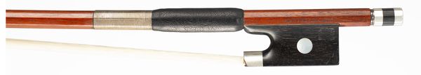 A silver-mounted violin bow, Workshop of H. R. Pfretzschner, Germany, circa 1960