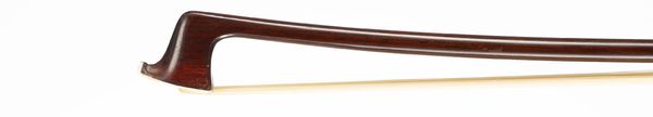 A nickel-mounted viola bow, Workshop of Louis Bazin, Mirecourt, circa 1925