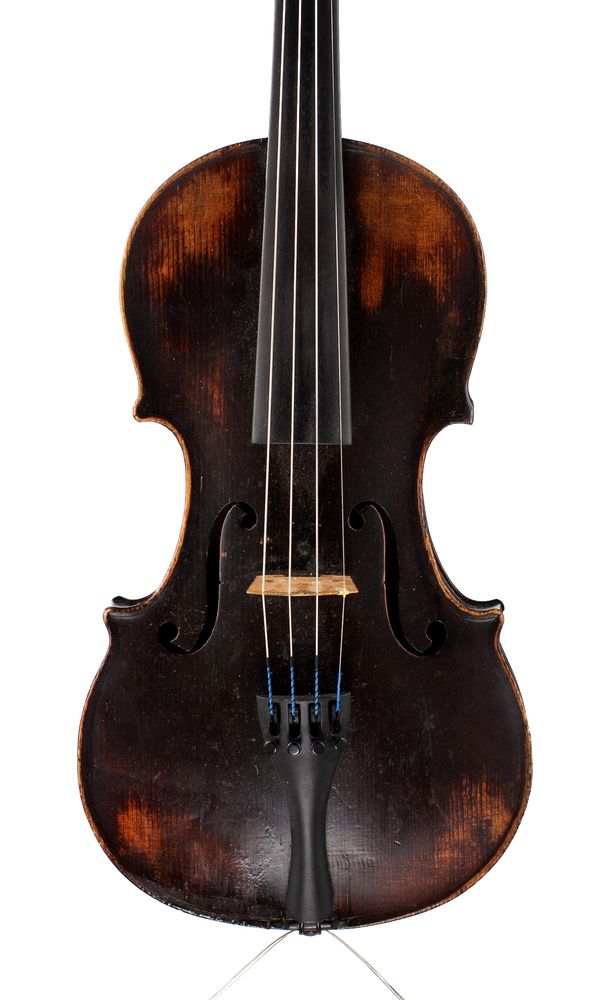 A violin, branded Duke
