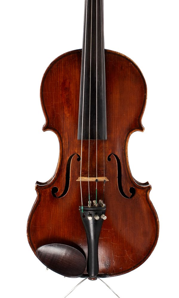 A violin, labelled  J. T. Noble