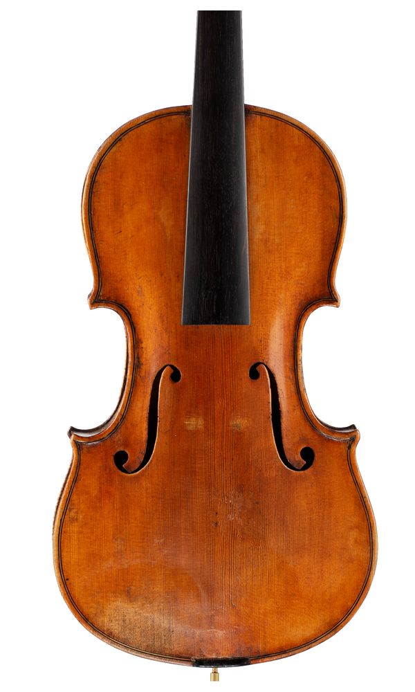 A violin, labelled Raffaele ed Antonio Gagliano