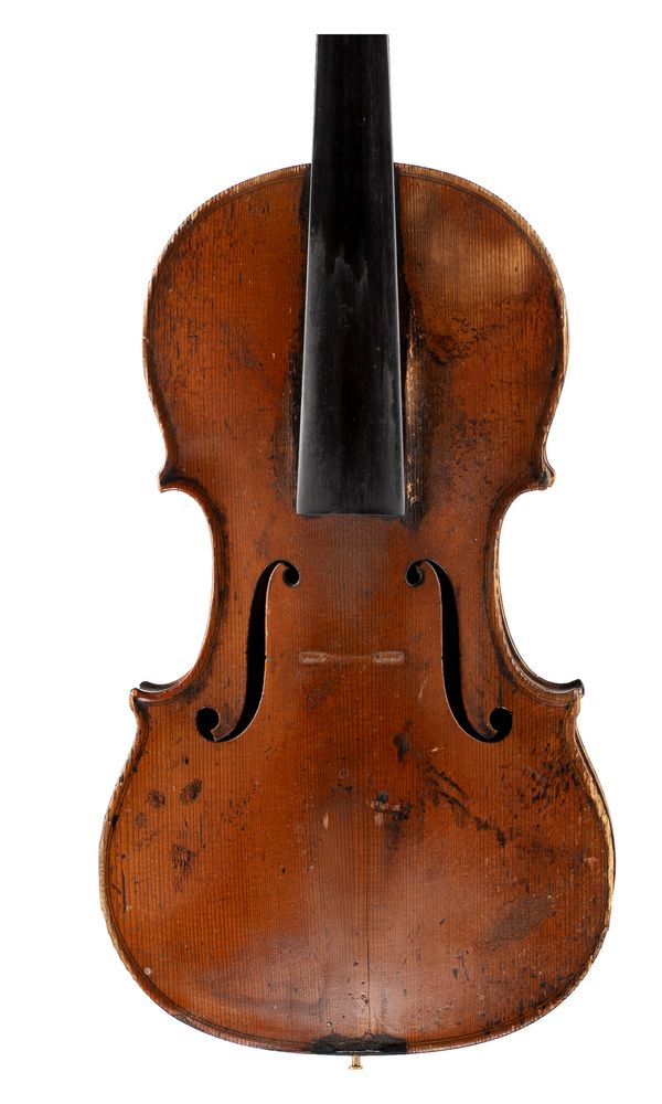 A violin, labelled Wolf Bros