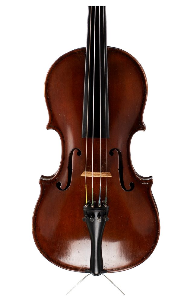 A three-quarter sized violin, unlabelled