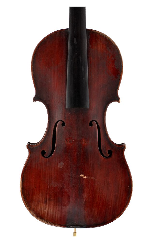 A violin, labelled Aldric