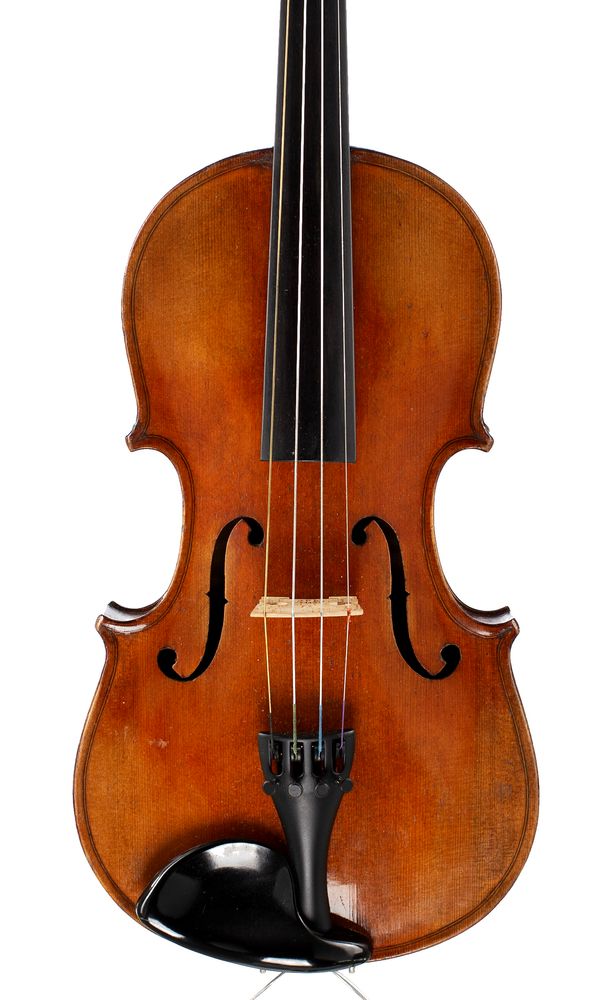 A violin, labelled Pietro Tonlli[?]