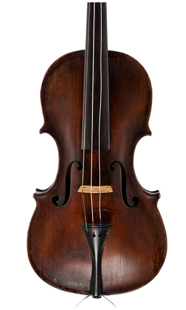 A violin, labelled Stanley