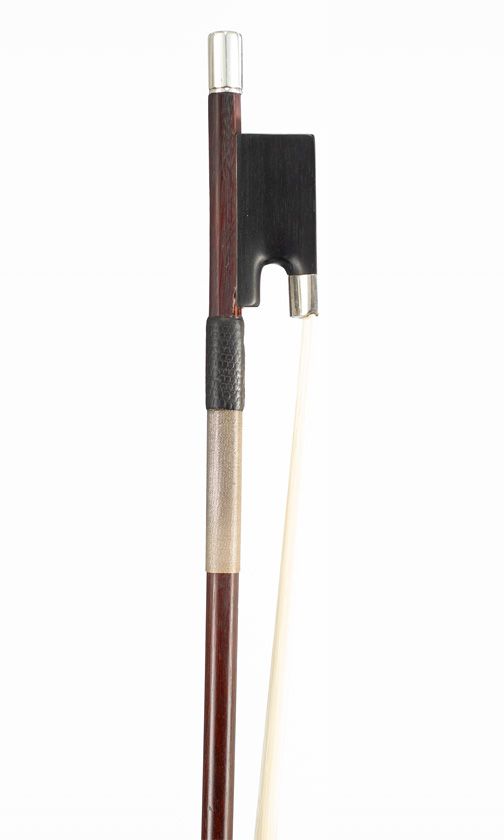 A silver-mounted viola bow by James Tubbs, London, circa 1900