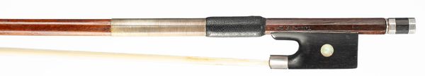 A silver-mounted violin bow, probably by Charles Nicolas Bazin, Paris, circa 1900
