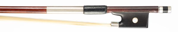 A silver-mounted violin bow, probably Germany, circa 1910