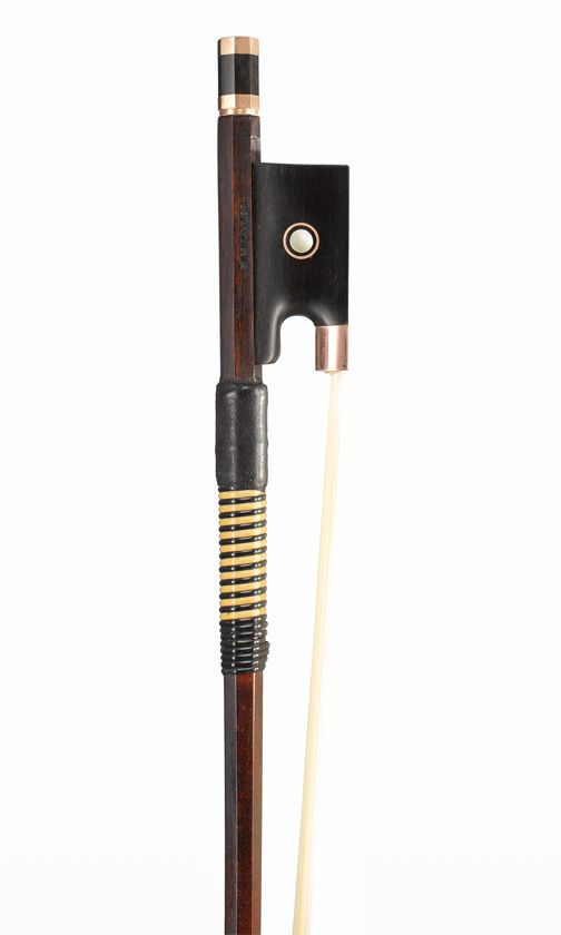A gold-mounted viola bow by Malcolm Taylor, England, circa 1998
