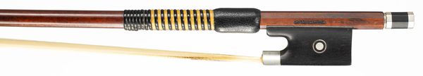 A silver-mounted violin bow by Malcolm Taylor, England, circa 1990