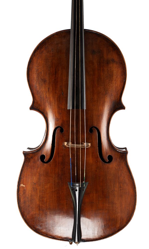 A cello, probably England, circa 1800