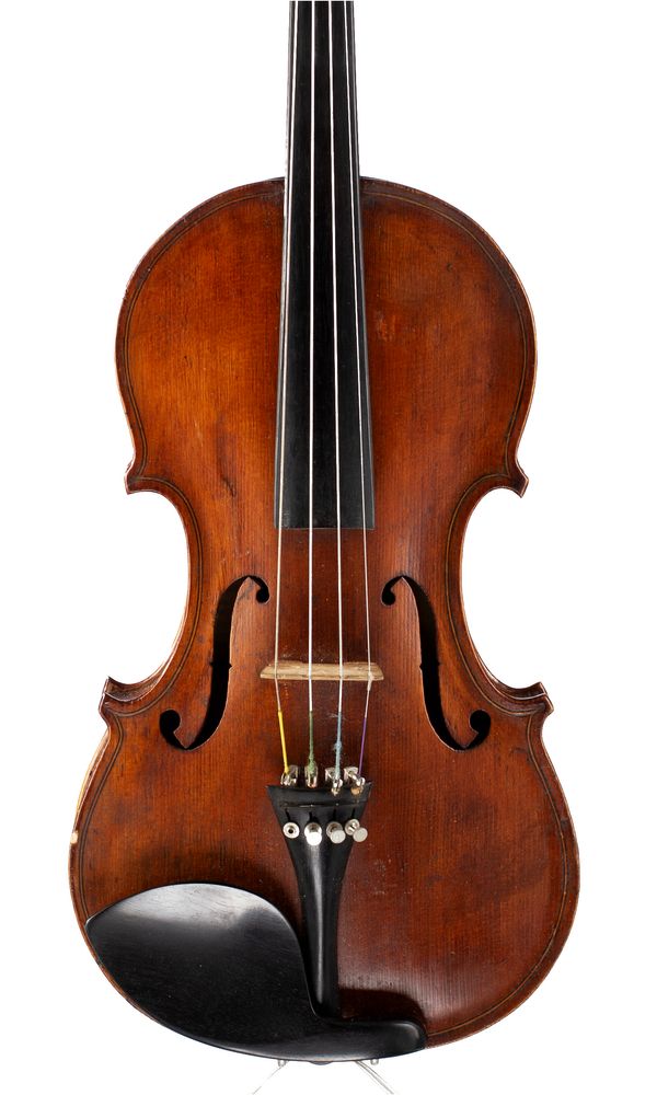 A violin, labelled Robert Wilson, Stirling 1911