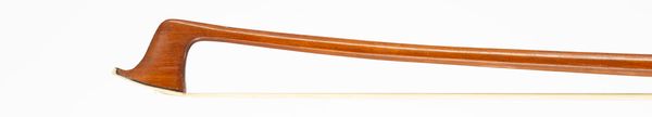 A silver-mounted violin bow, branded Suss