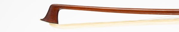 A silver-mounted violin bow, unbranded