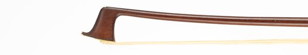 A silver-mounted violin bow, unbranded