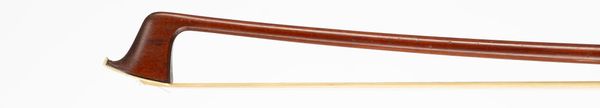 A silver-mounted violin bow, branded S. Geipel