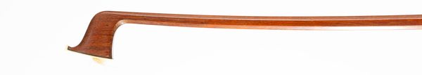 A silver-mounted violin bow, branded Tourte