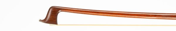A silver-mounted violin bow, unbranded