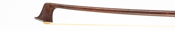 A silver-mounted violin bow, faintly branded Dodd