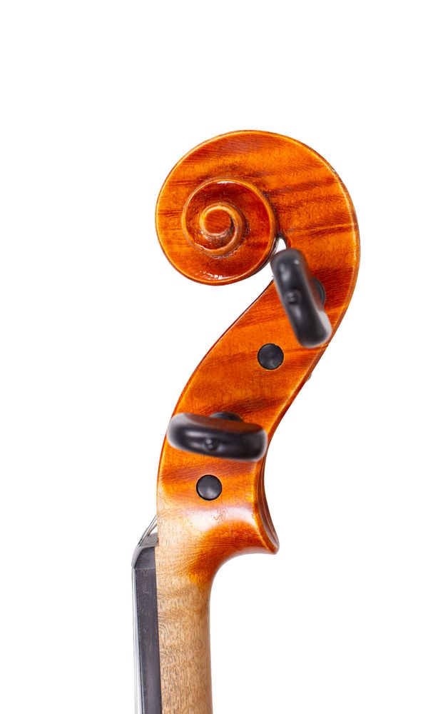 A violin by Riccardo Bergonzi, Cremona, 2002 - scroll