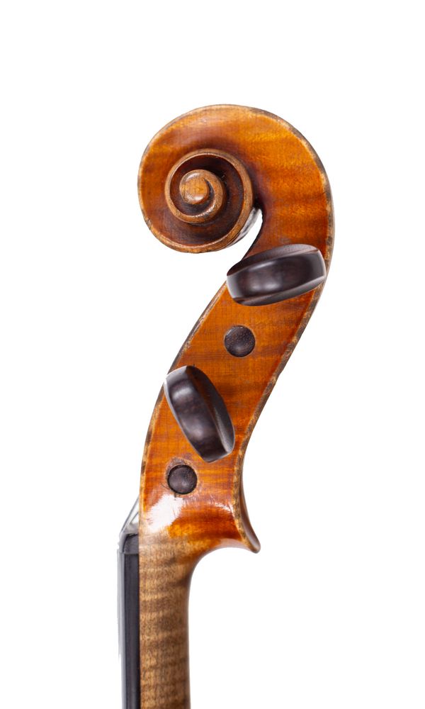 A violin, School of Justin Derazey, France, circa 1870 - scroll