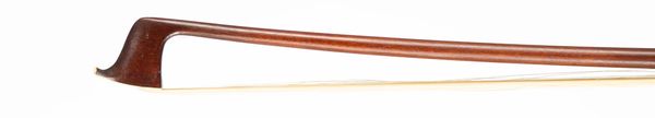 A silver-mounted violin bow, unbranded