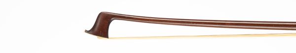 A nickel-mounted violin bow, unbranded