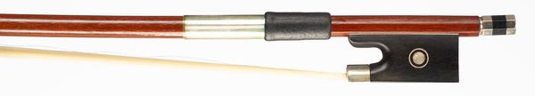 A nickel-mounted viola bow, unbranded