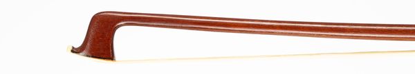 A nickel-mounted viola bow, unbranded