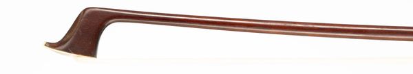 A silver-mounted violin bow, branded Carrodus