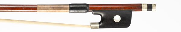 A nickel-mounted cello bow, Germany, circa 1920