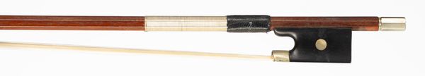 A nickel-mounted violin bow, Germany, circa 1950