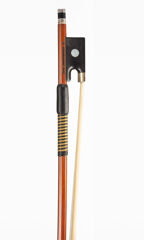A silver-mounted violin bow, workshops of Otto Durrschmidt, Germany, circa 2000