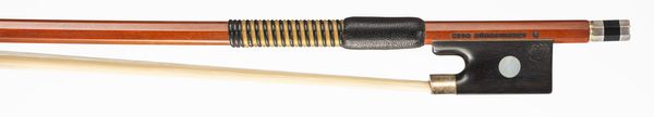 A silver-mounted violin bow, workshops of Otto Durrschmidt, Germany, circa 2000