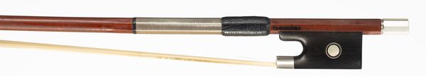 A silver-mounted violin bow by Gregory Gohde, Chicago, circa 1990