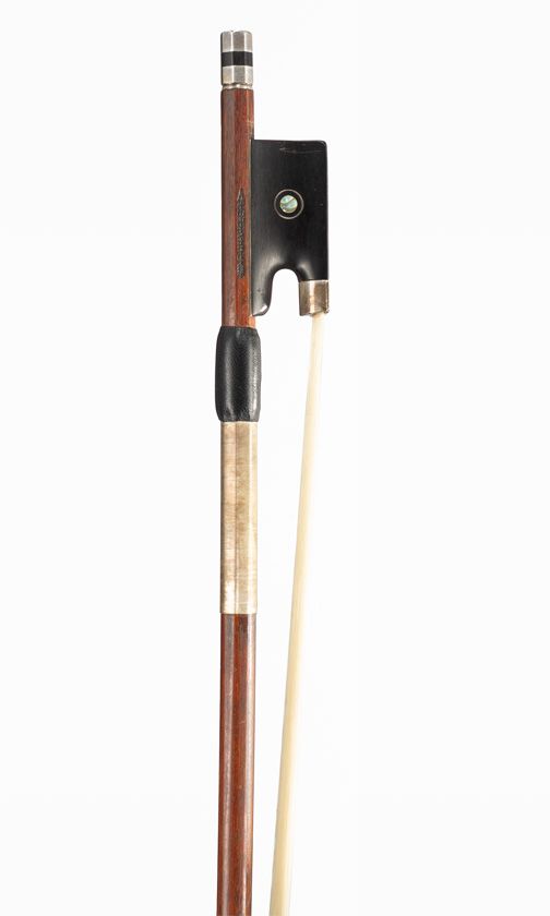 A silver-mounted violin bow by Franz Winkler, Germany, circa 1950