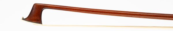 A silver-mounted violin bow, unbranded