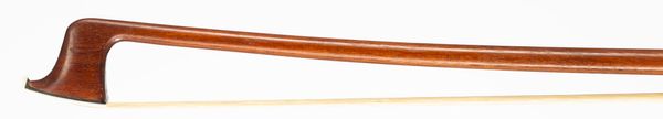 A silver-mounted violin bow, unbranded