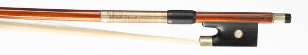 A nickel-mounted violin bow, Germany, circa 1950