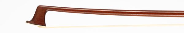 A silver-mounted violin bow, branded Sarasate